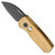 Pro-Tech Runt 5 Wharncliffe Bronze AL Handle DLC Blade Pearl Button Limited Edition R5112