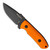 Pro-Tech Les George SBR Fixed Blade Orange G-10 Handle DLC Blade LG511-ORANGE