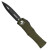 Microtech Hera D/E OD Green Handle Black Standard Blade 702-1OD