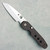 Spyderco Smock Button Compression Lock Folder Carbon Fiber Handle Satin Blade C240CFP