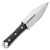 Microtech Borka SBD Dagger Fixed Blade Black G-10 Stonewash Serrated 201-11