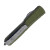 Microtech Ultratech II D/E OD Green Apocalyptic Full Serrated Signature Series 122II-12APODS