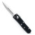 Microtech UTX-85 D/E Black Handle Full Serrated Satin Blade 232-6