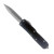Microtech UTX-85 II D/E Black Handle Stonewash Full Serrated Blade Signature Series  232II-12S