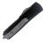 Microtech UTX-85 II D/E Black Handle Stonewash Full Serrated Blade Signature Series  232II-12S