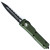 Microtech UTX-70 D/E OD Green Handle Black Full Serrated Blade 147-3OD