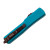 Microtech UTX-70 Cali Legal D/E Turquoise Handle Black Standard Blade CA147-1TQ