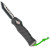 Heretic Knives Hydra OTF Auto T/E Carbon Fiber Handle Two Tone DLC Blade Flamed Titanium H006-11A-CF/FTi