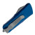Microtech Mini Troodon D/E Blue Handle Stonewash Standard Blade 238-10BL