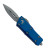 Microtech Mini Troodon D/E Blue Handle Stonewash Standard Blade 238-10BL