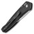 Pro-Tech Half Breed Solid Black Handle Stonewash Blade 3605