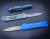 Heretic Knives Manticore S D/E Blue Handle w/ Blue Camo Carbon Backcover DLC Blade H024-6A-BLU/CF