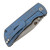 McNees Knives PM MAC 2 3.5 Frag Atomic Blue Bronze Titanium Handle Matte Stonewash Magnacut Blade