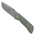 McNees Knives PM MAC 2 3.5 Frag Atomic Green Bronze Titanium Handle Matte Stonewash Magnacut Blade