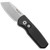 Pro-Tech Runt 5 Reverse Tanto Black Handle Stonewash Magnacut Blade R5401