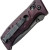 Benchmade Mini Adamas Axis Lock Premium Red Micarta Handle Drop Point Cobalt Black Blade 273BK-2201
