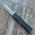 Heretic Knives Colossus S/E Black Handle w/ Black Grip Inlays Battleworn H039-5A