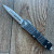 Microtech Troodon D/E Distressed Black Apocalyptic Double Full Serrated 138-D12DBK