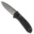 Benchmade Mini Presidio II Axis Lock Milled Black CF-Elite Handle Satin Blade 575-1