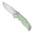 Demko AD-20.5 Shark Lock Jade G10 Handle Stonewash Clip Point S35VN Blade