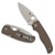 Spyderco Shaman Compression Lock Brown G-10 Handle Stonewash CPM-15V Blade Sprint Run C229GBN15V