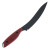 Toor Knives Cardiff Fixed Blade Fillet Knife Snapper Red Handle Black Blade