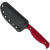 Toor Knives Skallywag Tactical Mutiny Fixed Blade Red Rum Aluminum Handle Gray Blade