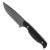 Toor Knives Skallywag Tactical Mutiny Fixed Blade Cannon Black Aluminum Handle Stonewash Blade