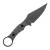 Toor Knives Vandal Fixed Blade Stealth Gray G-10 Handle Natural Blade