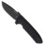 Pro-Tech Les George Rockeye Auto Solid Black Handle DLC CPM-D2 Blade LG303-D2
