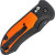 Benchmade Auto Triage Rescue Knife Black Aluminum Handles With Orange G10 Inlays Black Blade 9170SBK-ORG