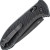 Benchmade Auto Presidio II Axis Lock Milled Black Aluminum Handles Drop Point Black Combo Blade 5700SBK
