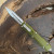 Microtech Dirac D/E OD Green Stonewash Serrated 225-11OD