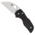 Spyderco Lil' Native Wharncliffe Compression Lock Folder Black G10 Handle Satin Blade C230GPWC