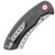 Red Horse Knife Works Hell Razor P Liner Lock Black Carbon Fiber Handle Satin Blade