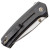 We Knife Co. Culex Button Lock Black Titanium Handles Bead Blast Blade  WE21026B-3