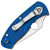 Spyderco Persistence Lightweight Liner Lock Blue FRN Handles Satin Blade C136PBL