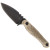 Wachtman Knife & Tool Eddy 2 Fixed Blade OD Green Micarta Black Stonewash Flat Blade