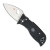 Spyderco Lil' Temperance 3 Lightweight Compression Lock Black FRN Handle Satin VG10 Blade C69PBK3