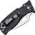 Spyderco Lil' Temperance 3 Lightweight Compression Lock Black FRN Handle Satin Serrated VG10 Blade C69SBK3