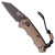 Benchmade Full Immunity Axis Lock Flat Dark Earth Aluminum Handle Cobalt Black M4 Blade 290BK-1