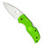 Spyderco Native 5 Salt Lock Back Green FRN Handle Satin LC200N Blade C41PGR5