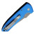 Pro-Tech Les George Rockeye Auto Solid Blue Handle Smoky Grey DLC CPM-D2 Blade LG321-D2-BLUE