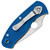 Spyderco Persistence Lightweight Liner Lock Blue FRN Handles Satin Combo Blade C136PSBL