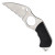 Spyderco Swick 6 Small Hole Fixed Blade Black G10 Handles Satin LC200N Serrated Blade FB14S6