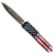 Microtech Ultratech D/E Ultratech USA Flag Blade Show 2023 Apocalyptic Full Serrated Signature Series 122-12APFLAGS