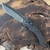 Marfione Custom Amphibian RAM-LOK Carbon Fiber Handle w/DLC Two-Tone Accents DLC Two-Tone Stonewash Blade