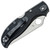 Spyderco Stretch 2XL Lightweight Lock Back Black FRN Handle Satin VG10 Serrated Blade C258SBK