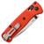 Benchmade Mini Bugout Axis Lock Mesa Red Handle Satin Blade 533-04