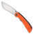 Spyderco Subvert Liner Lock Orange Handles Satin  Blade C239GPOR